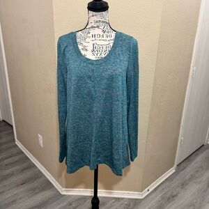 Jones New York Teal Women's Tunic‎ Top